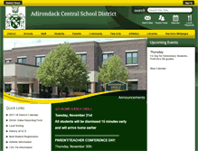 Tablet Screenshot of adirondackcsd.org